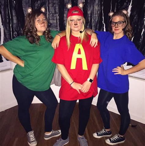 Alvin And The Chipmunks Halloween Costume For Three People Trio