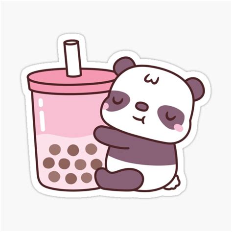 Kawaii Panda Bubble Tea Ubicaciondepersonascdmxgobmx