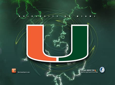 Miami Hurricanes Logo Wallpaper Wallpapersafari