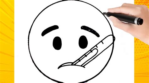Como Dibujar Al Emoji Enfermo Paso A Paso Youtube