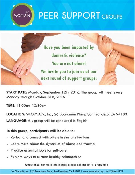 Support Group Flyer Template Free