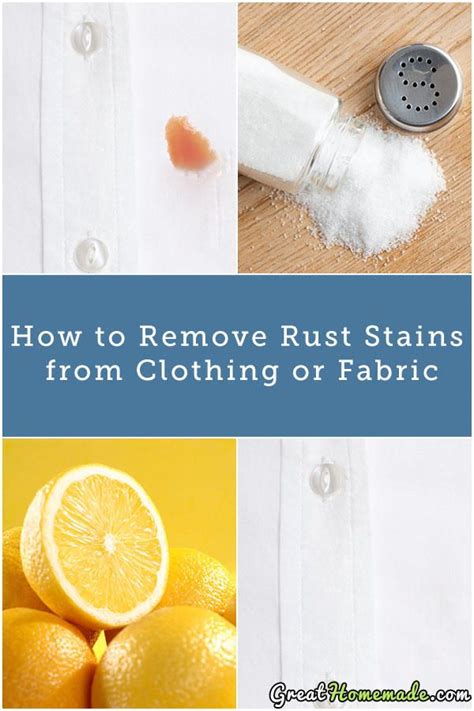 How To Remove Rust Stains From Clothes Remove Rust Stains How To