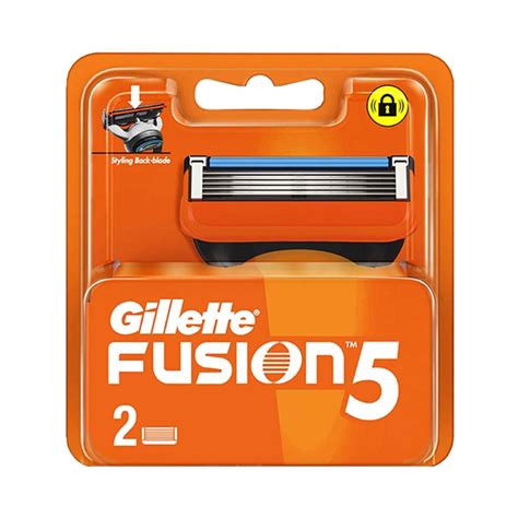 gillette fusion manual blades for perfect shave and perfect beard shape 2pcs