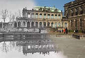 Bombing of Dresden: Poignant then and now pictures show German city's ...