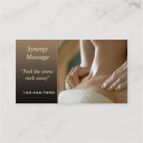 Massage Therapy Business Card