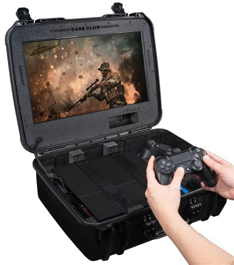 Case Club Waterproof Playstation 4 Portable Gaming Case W Built In Monitor