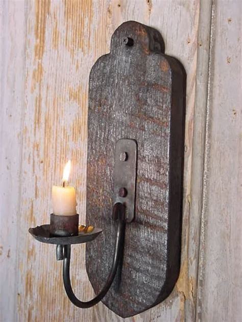 Rustic Candle Wall Sconces Wall Design Ideas