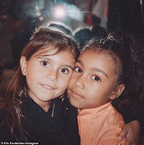 Kim Kardashian Shares Sweet Shot Of North West And Penelope Disick Daily Mail Online