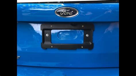 How To Install Front License Plate Bracket On Ford Edge