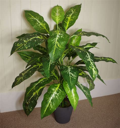 100cm Large Foxs Aglaonema Spotted Evergreen Tree Artificial Plant
