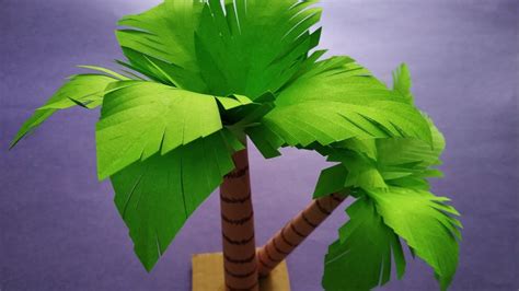 How To Make Paper Tree Paper Craft Kids Craft Youtube