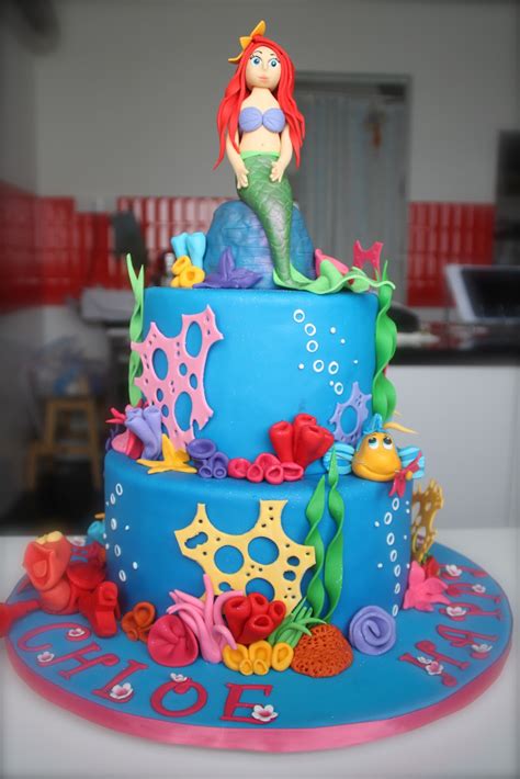 2 Tier Mermaid Cake