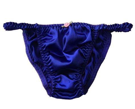 royal blue satin panties sissy tanga knickers underwear briefs sizes 10 20 17 86 picclick