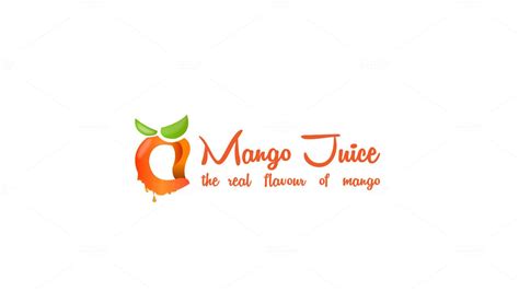 Mango Juice Logo Template By Jigsawlab On Creative Market Juice Logo