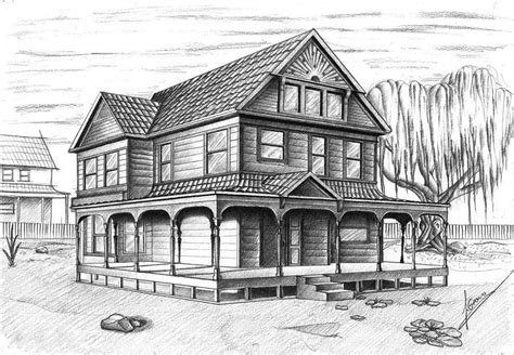 House Pencil Drawing Pictures Linn Tuttle