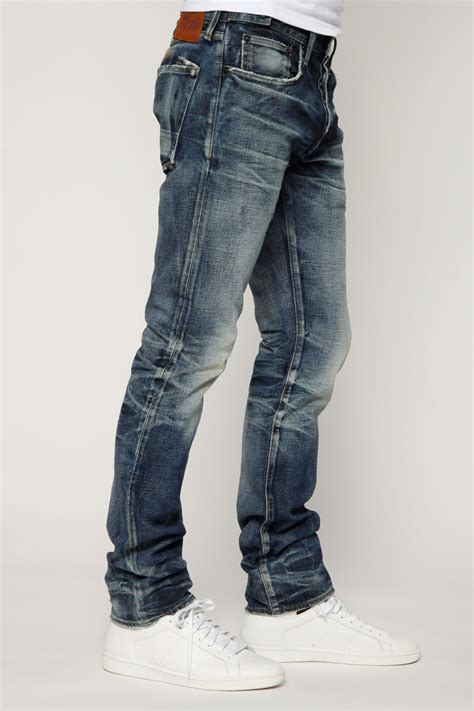 Dark Faded Mens Designer Slim Fit Denim Prps Demon Porrima Denim Jeans Men Latest Clothes