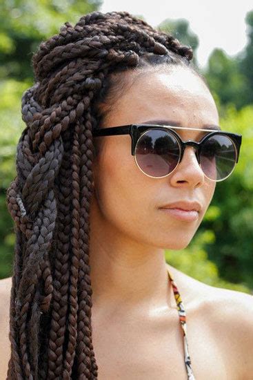 But since some of us are more gifted in the hair department and can give themselves box braids in the time it takes others to google how to braid, we made sure to include. Cute Box Braid Hairstyles + How To Make Them! - Heart Bows ...