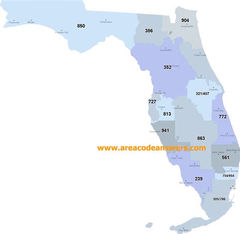 321 Area Code Map Florida