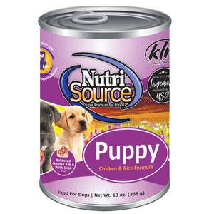 Top 5 wet puppy foods. NutriSource - NutriSource Chicken & Rice Large Breed Puppy ...