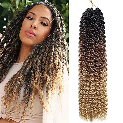 Amazon Com Packs Pre Twisted Passion Twist Hair For Black Women Inch Crochet Hair Water