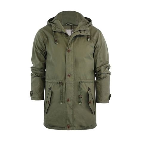 Mens Hooded Parka Mod Brave Soul Puzzlebadge Military Jacket Coat Ebay
