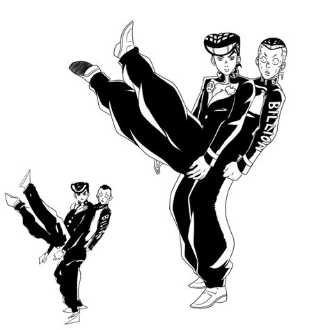 Josuke And Okuyasu Jojos Bizarre Adventure Know Your Meme