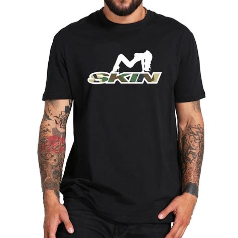 New Skin Industries Camouflage Logo Print Black White T Shirt Motocross