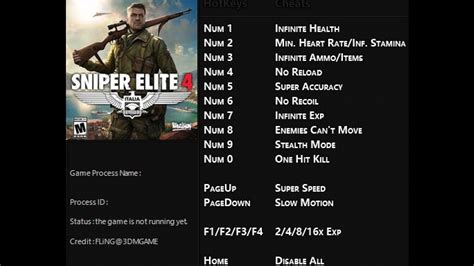 Sniper Elite 4 Trainer Youtube