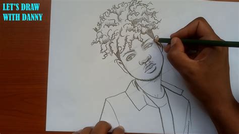 How To Draw Curly Hair Boy How To Draw A African American Face
