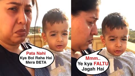 Sunidhi Chauhan Cute Son Tegh Sonik Talking To Her In Funny Language During Lock Down Youtube