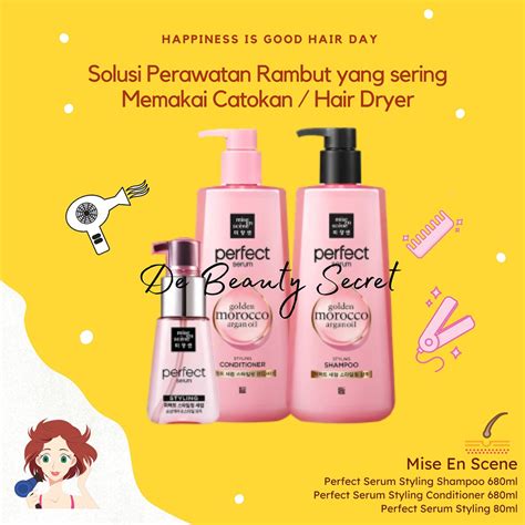 Jual Mise En Scene Perfect Styling Serum Shampoo Ml Perawatan Rambut Treatment Vitamin