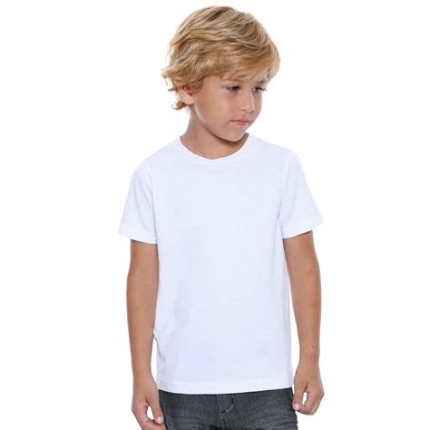 Camiseta Infantil Branca Lisa 100 Algodão Atacado 10 PeÇas Fabricante