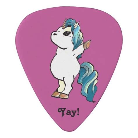 Yay Unicorn Guitar Pick Guitar Unicorn Guitar Picks