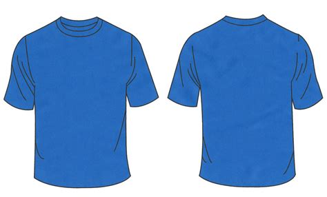 Blue T Shirt Template Clipart Best