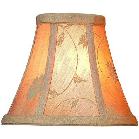 Beige Jacquard Bell Lamp Shade With Clip On Assembly Ch554 6