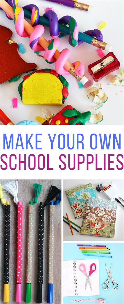 23 Awesome Diy School Supplies Your Kids Will Love With Images Diy