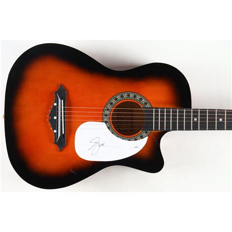Geddy Lee Signed 38 Acoustic Guitar Jsa Pristine Auction