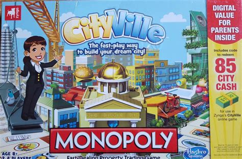 Monopoly Cityville Build Your Dream City Unused Monopoly Game