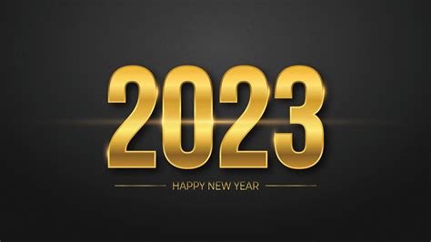 2023 Feliz Año Nuevo Diseño Elegante Ilustración Vectorial De Números