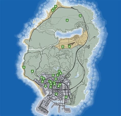 Carte Interactive Complète De Gta 5 Tous Les Emplacements