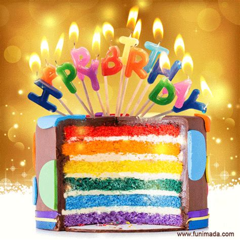 Happy Birthday Rainbow Cake 