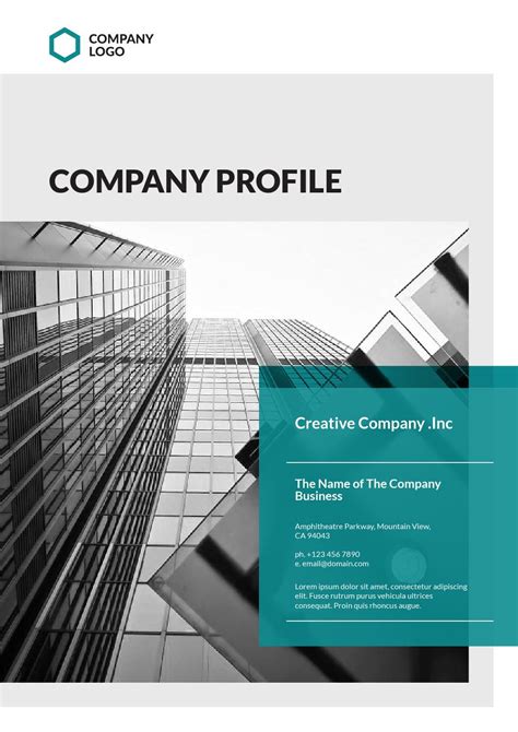 Engineering Company Profile Design Template Word Free Download Paul