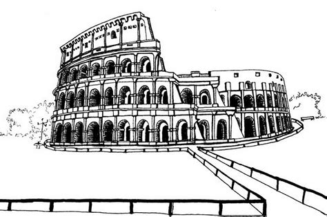 Coliseo De Roma Para Colortear Como Dibujar El Coliseo Romano Para