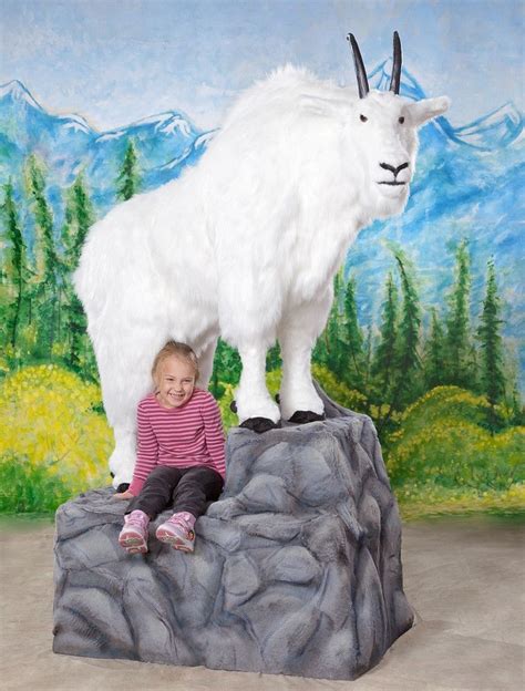 Get deals with coupon and discount code! "Bill" Mountain Goat with Base | Giant stuffed animals ...