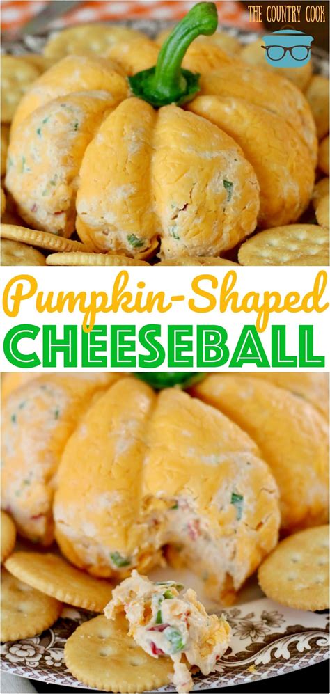 Pumpkin Shaped Cheeseball Recipe Cheese Ball Recipes