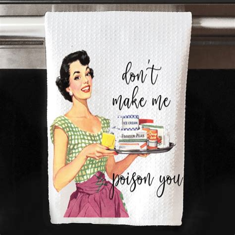 Funny Tea Towels Dish Towels Humor Hostess T Husband Etsy