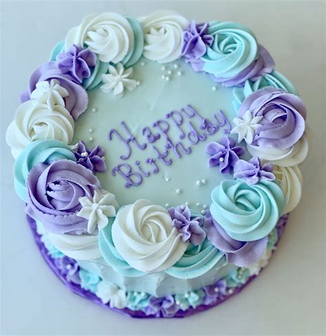 Purple Cakes Birthday Birthday Cake With Flowers Adult Birthday Cakes