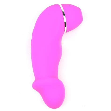 Rechargeable Silicone Clitoral Stimulator W Realistic Penis Vibrator Forbidden Toys