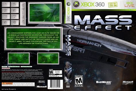 Mass Effect Custom Xbox 360 Game Covers Mass Effect Dvd Covers