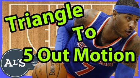 Triangle Basketball Offense To 5 Out Motion Basketball Offense Youtube